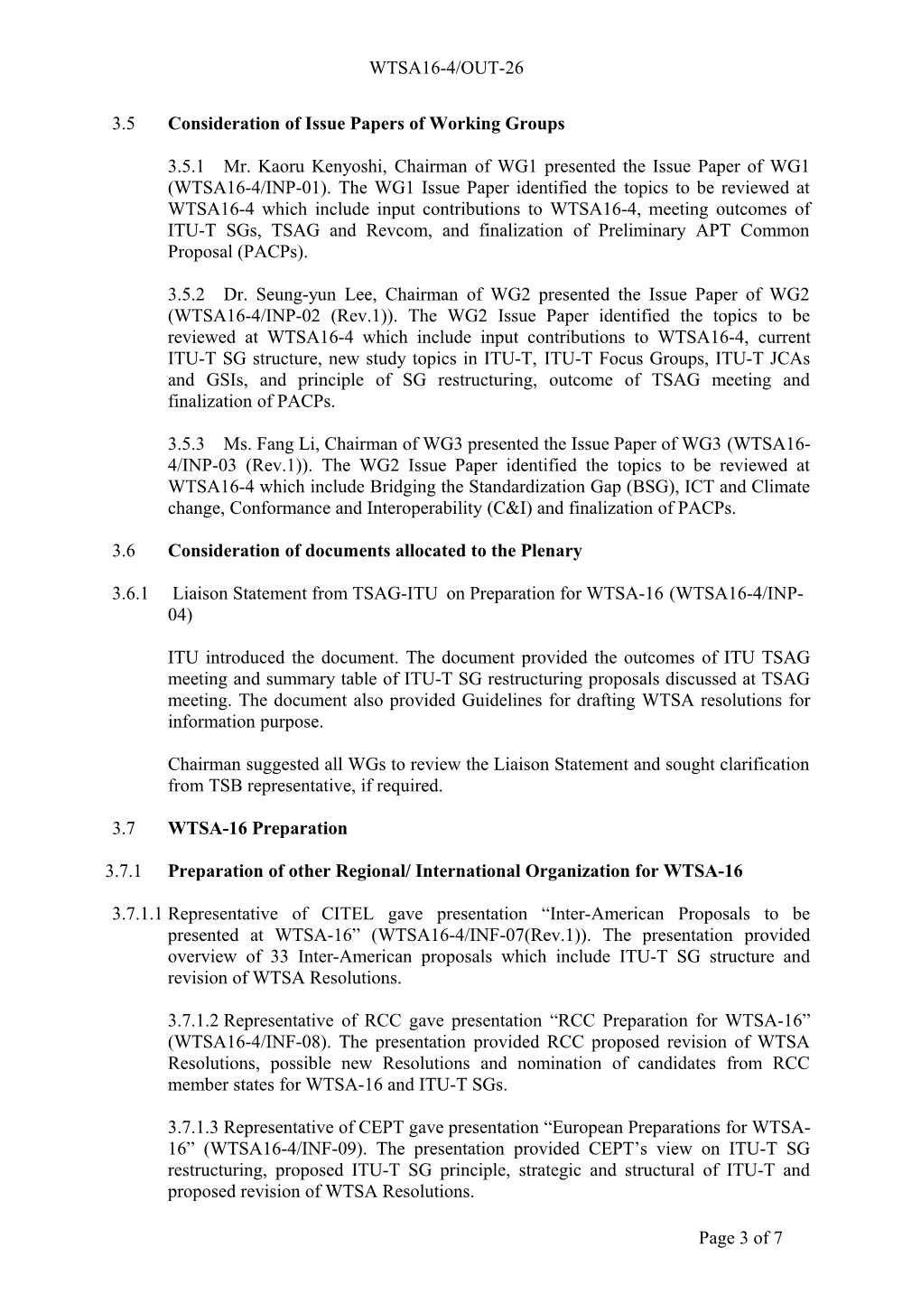 DRAFT Summary Record of the 4TH Meeting of the APT Preparatory GROUP for WTSA-16 (WTSA16-4)