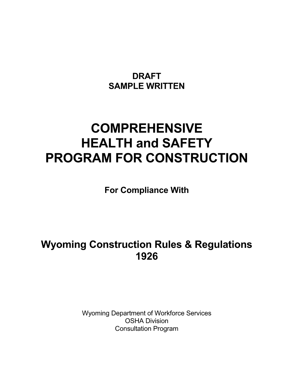 Wyoming Construction Rules & Regulations
