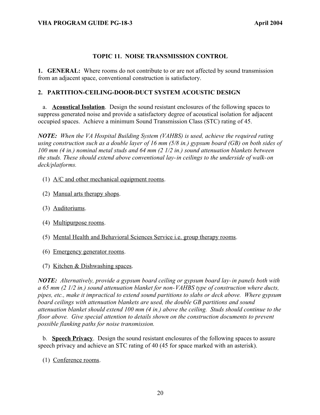 Chapter 11 - Noise Transmission Control