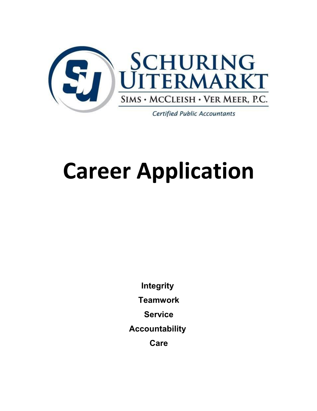 Career Application