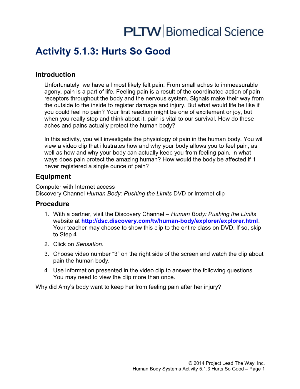 Activity 5.1.3: Hurts So Good