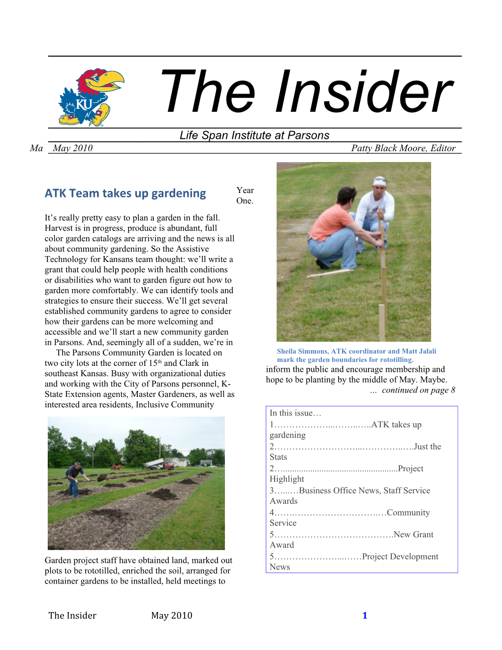 ATK Team Takes up Gardening