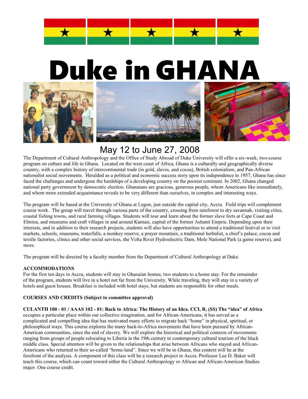 Duke in GHANA