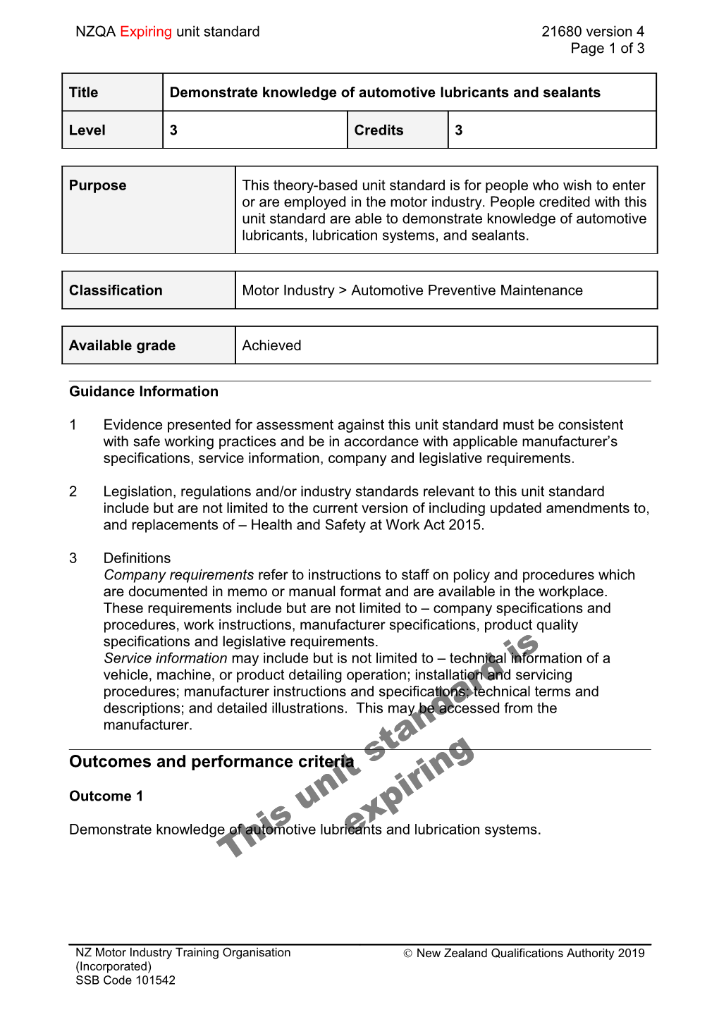 21680 Demonstrate Knowledge of Automotive Lubricants and Sealants