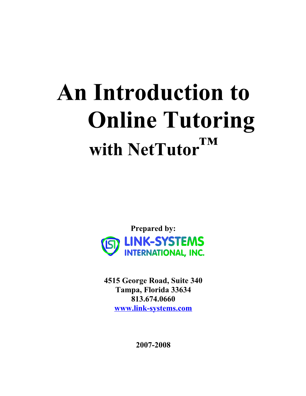 An Introduction to Online Tutoring with Nettutor