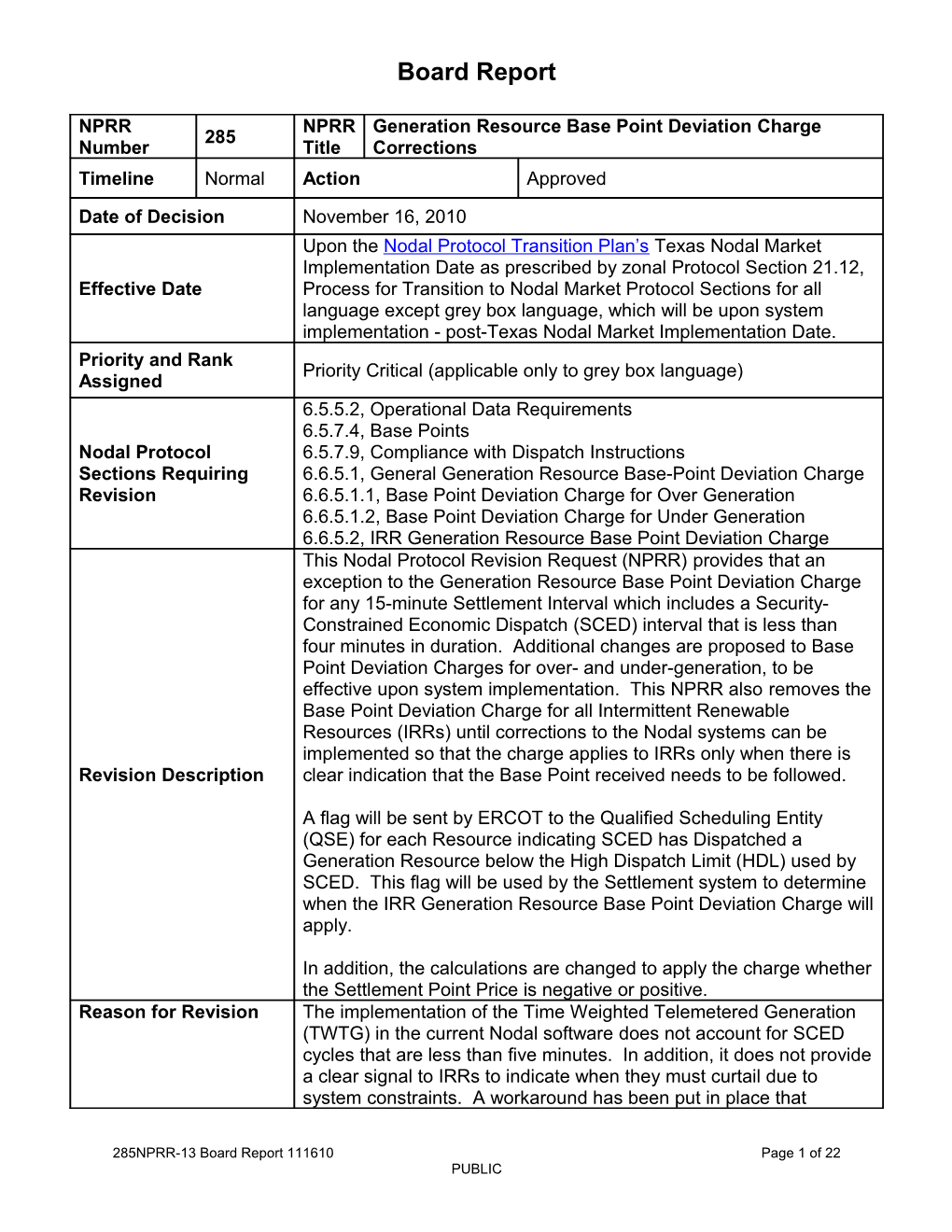 Please Note That the Following Nprrs Also Propose Revisions to Section 6.5.5.2