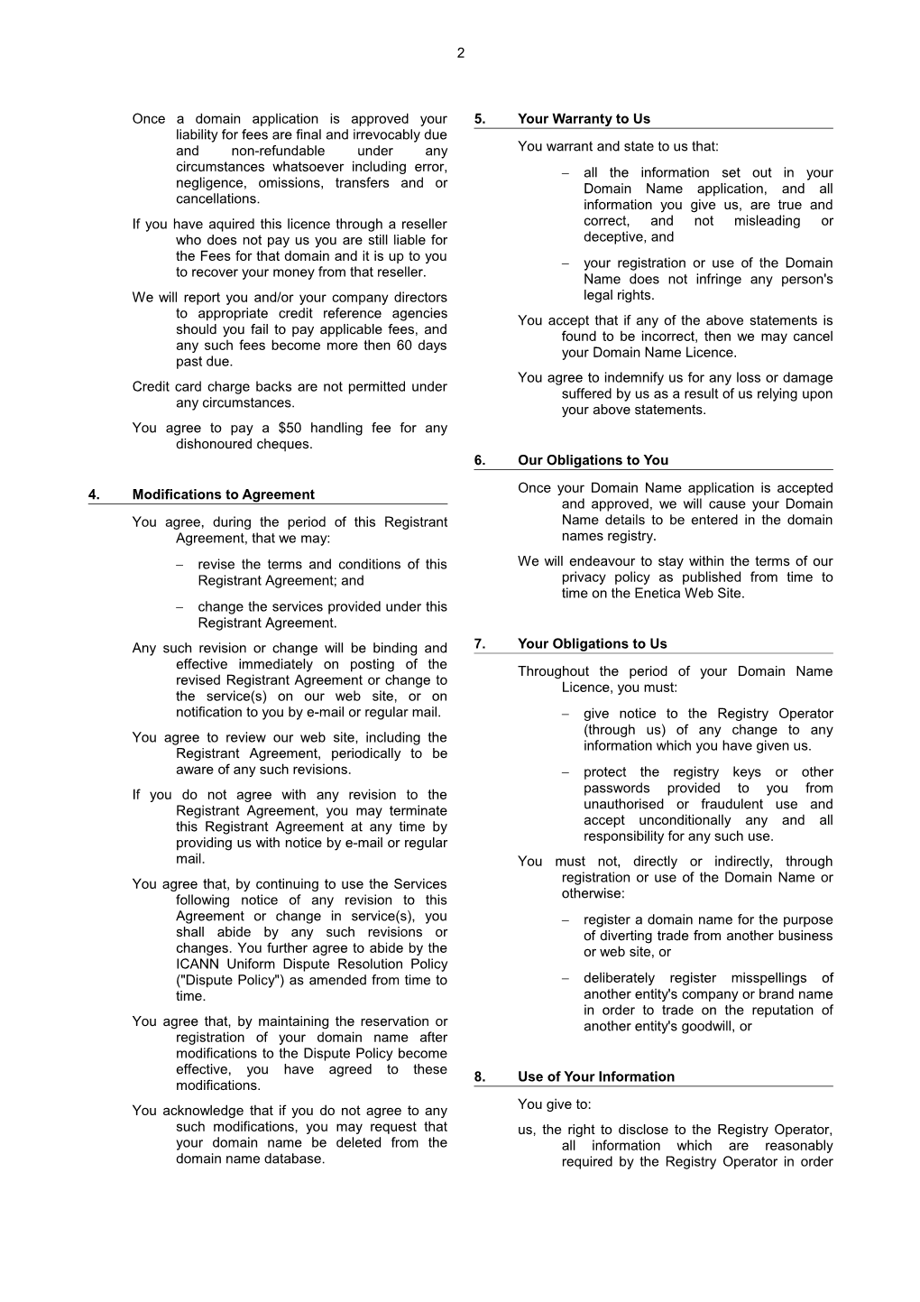 Template Registrant Agreement (CEN1095;1)