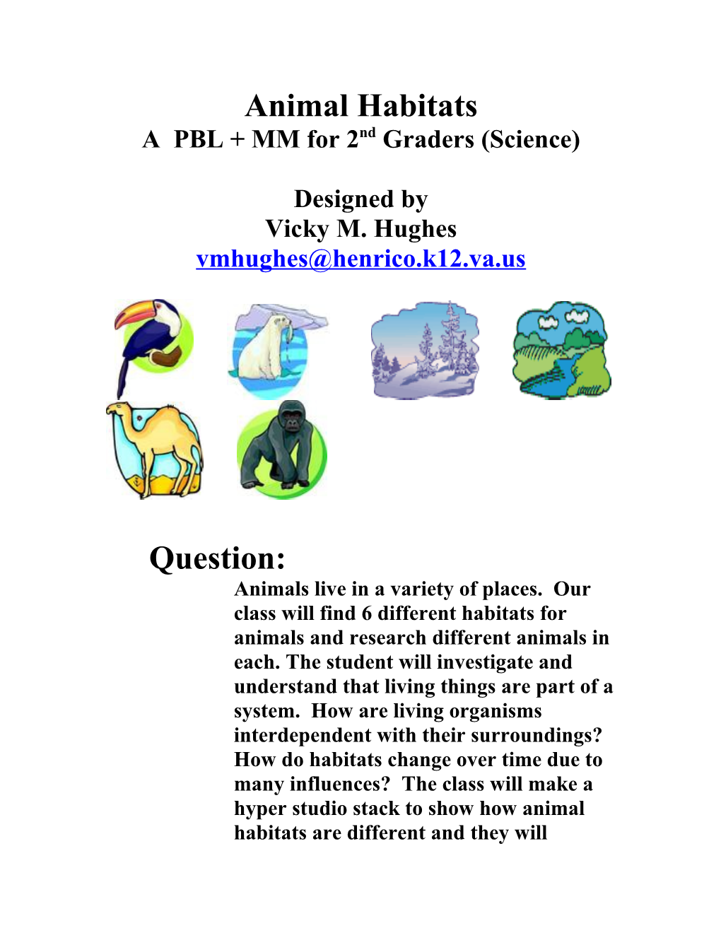 A PBL + MM for 2Nd Graders (Science)