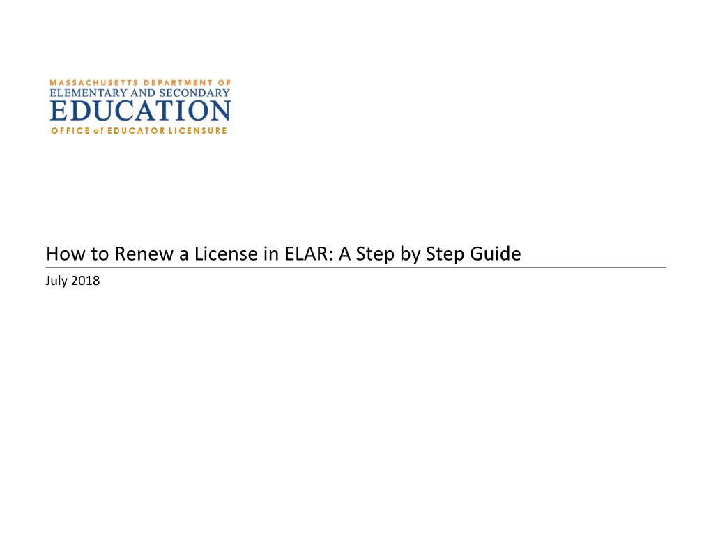 How to Renew License