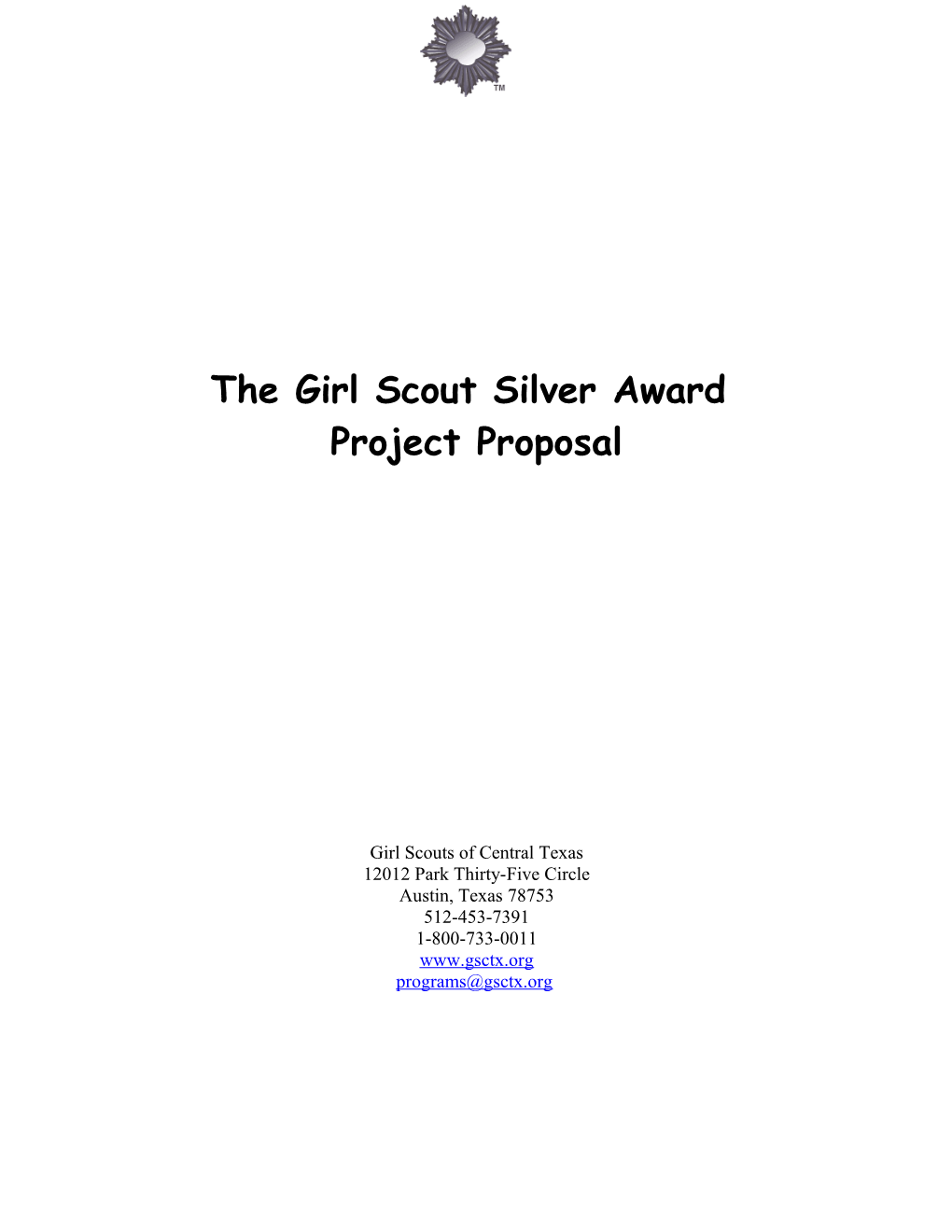 The Girl Scout Silver Award