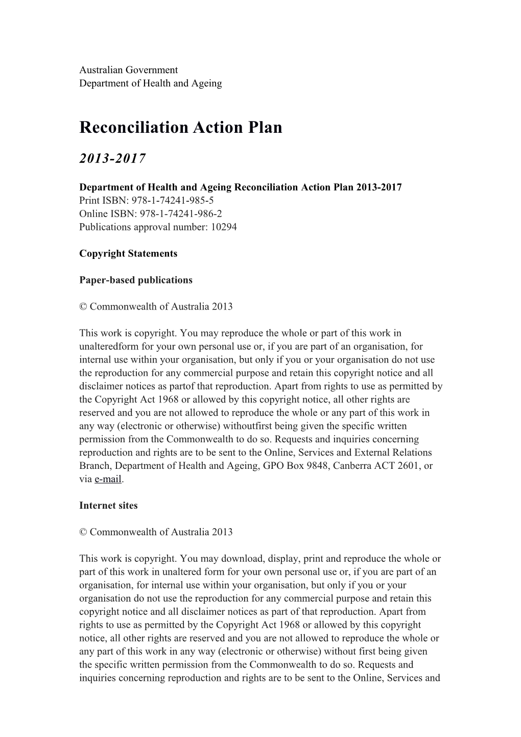 Reconciliation Action Plan