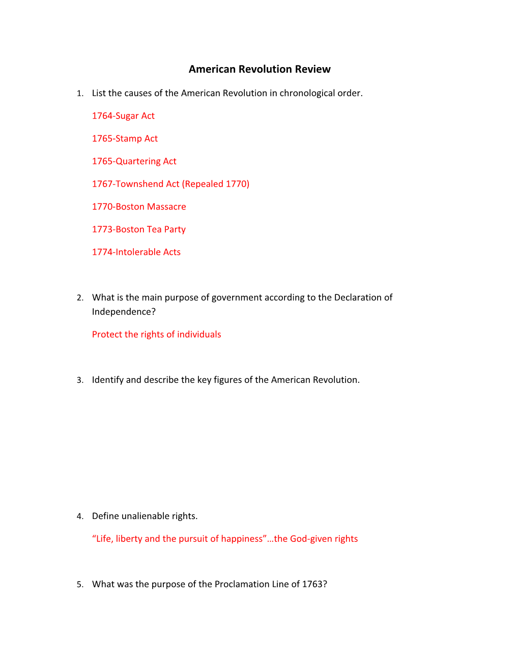 American Revolution Review