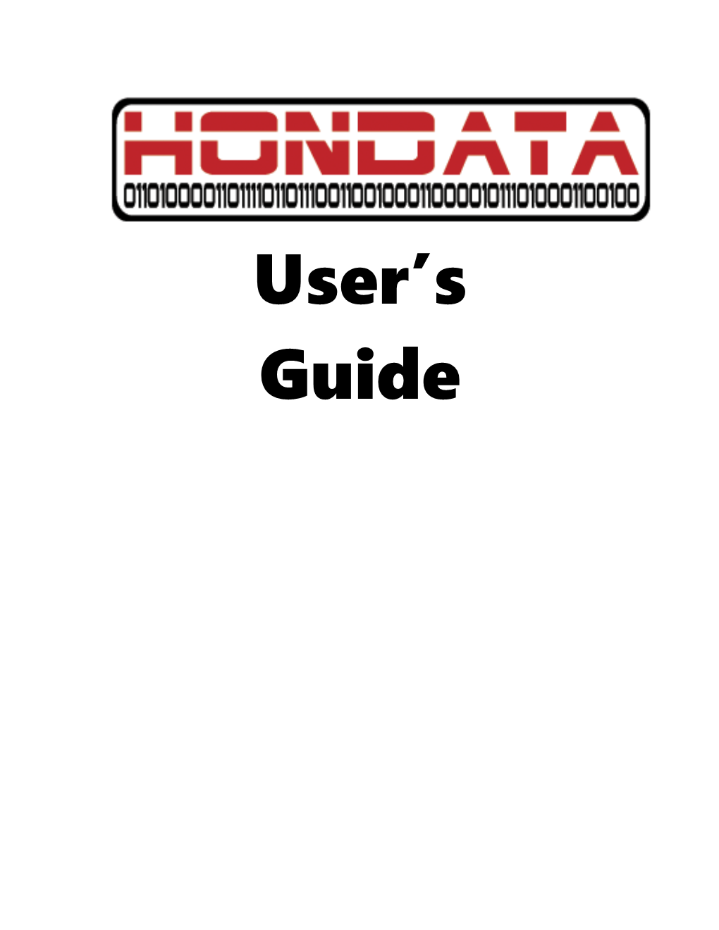 Hondata User Guide 2003 Hondata