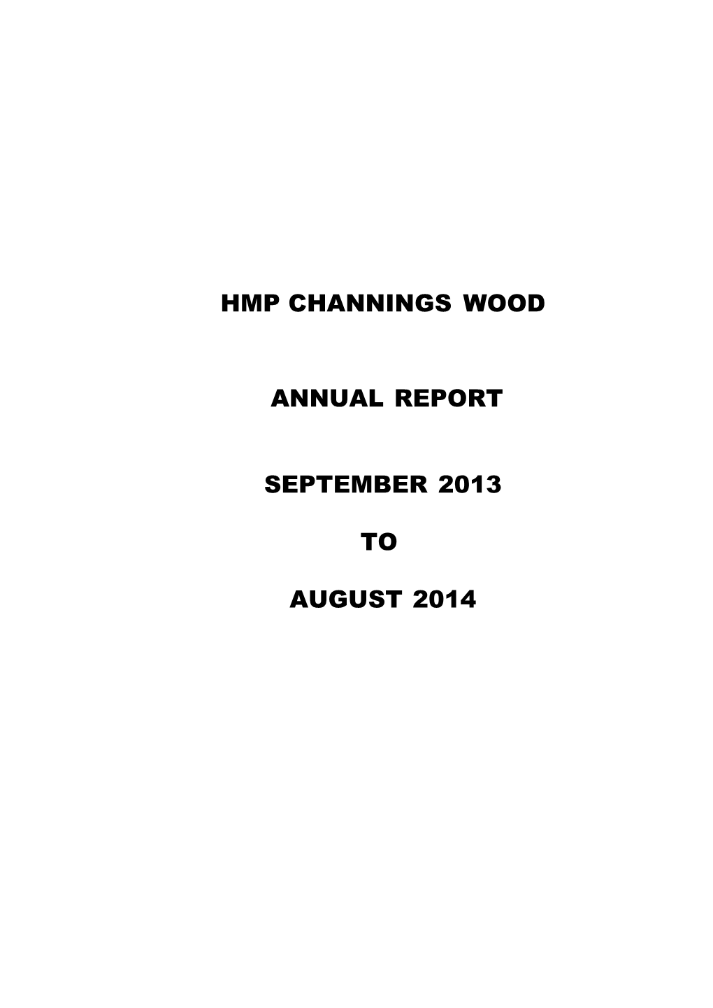 Hmp Channings Wood