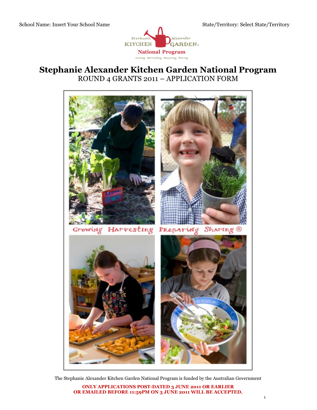 Stephanie Alexander Kitchen Garden National Program