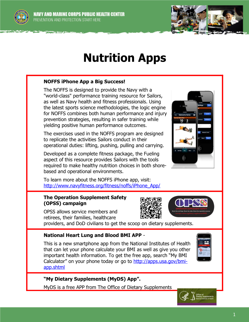 Nutrition Apps