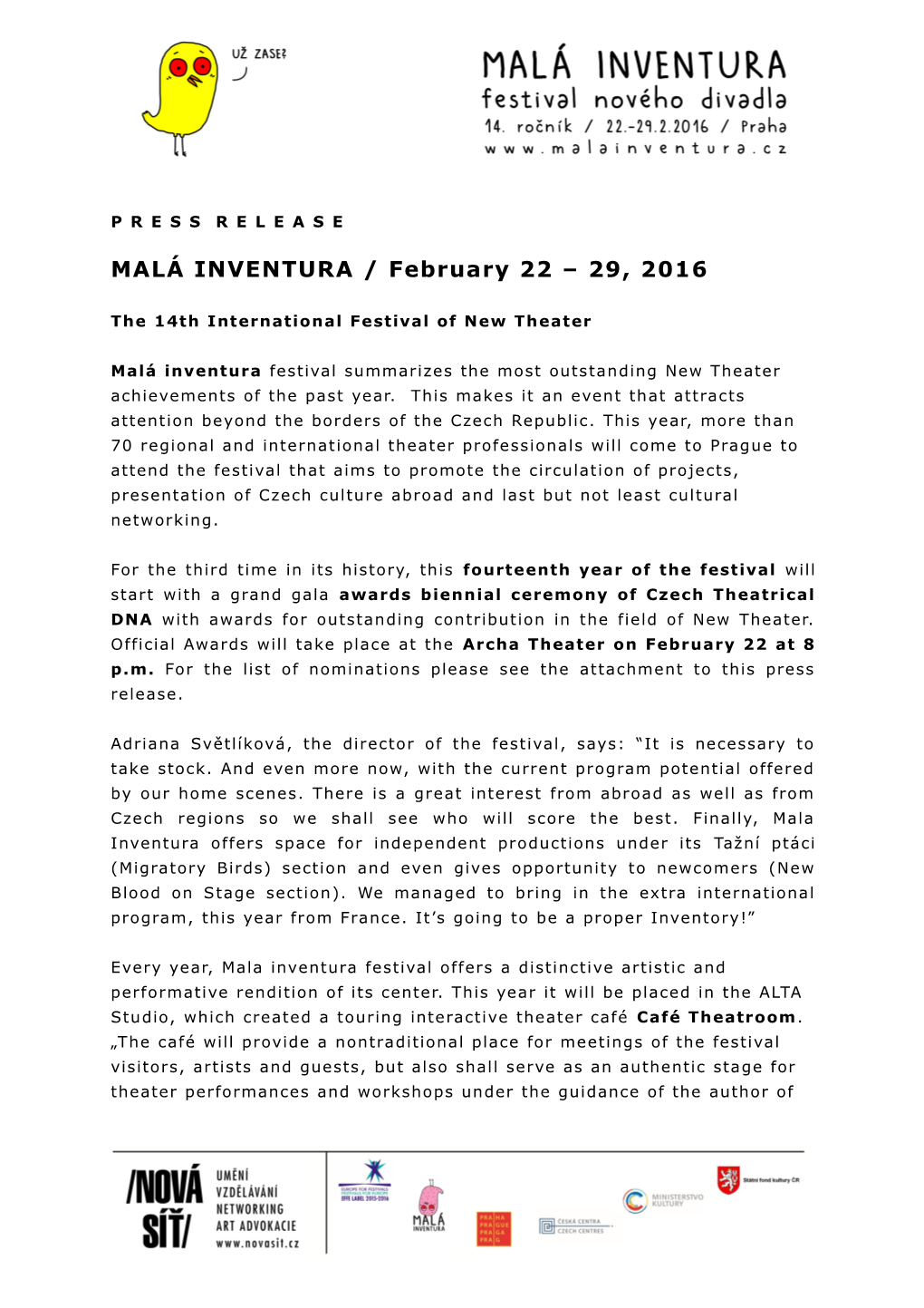 The 14Th International Festival of New Theater