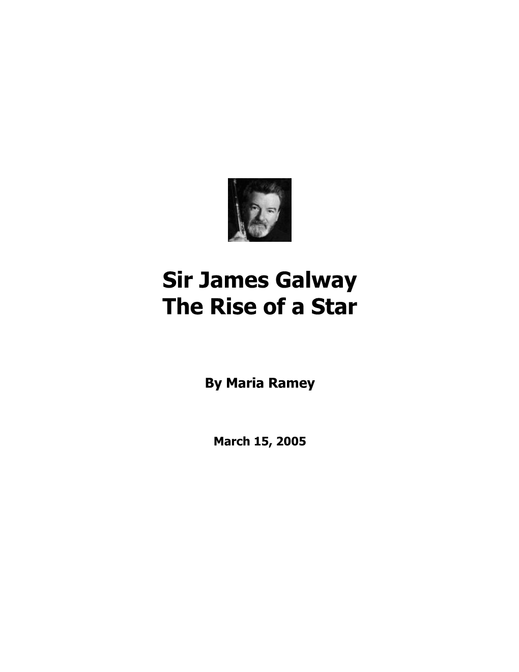 Sir James Galway