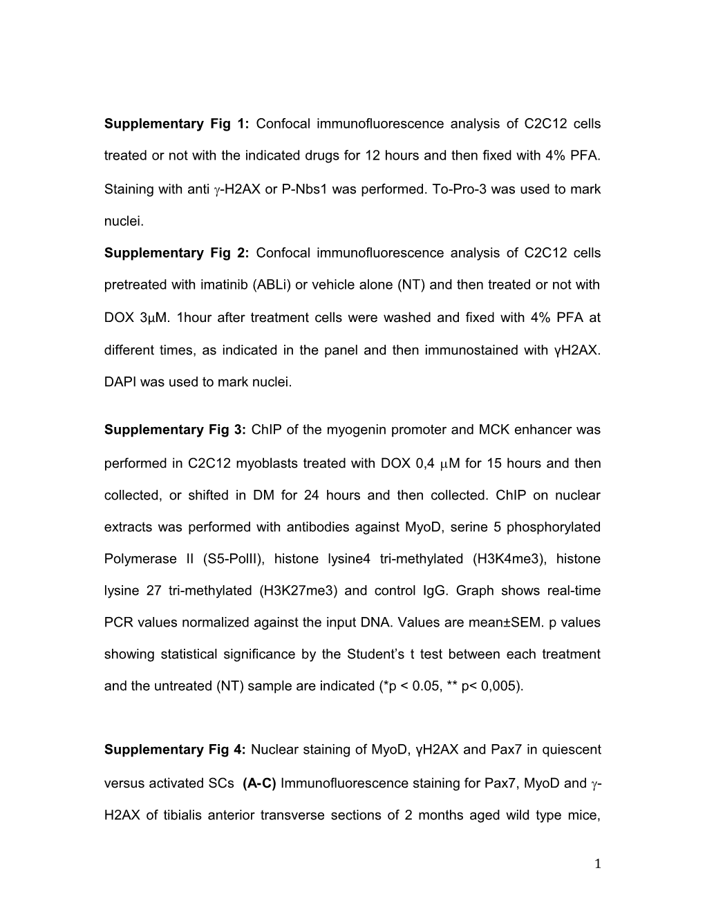 Myod Is a DNA Damage Signaling-Target with Essential Function in DNA Repair of Muscle Satellite