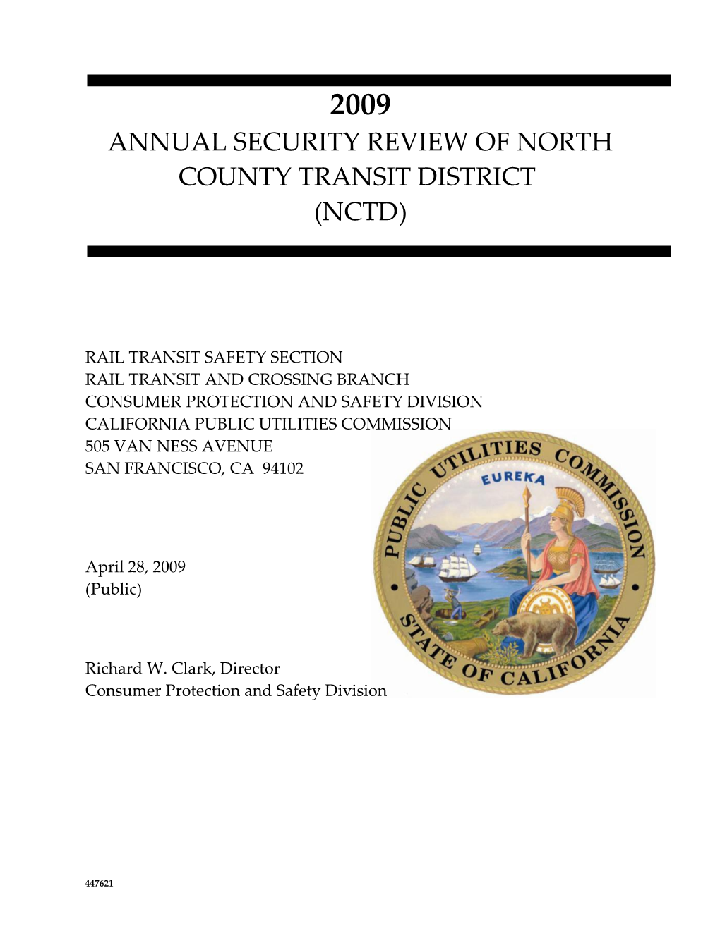 Annual Security Review of North County Transit District