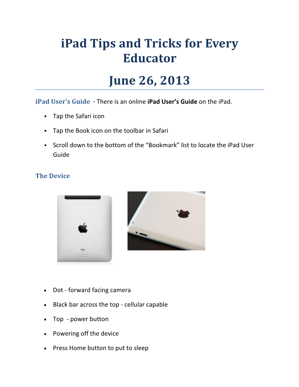 Ipad Tips and Tricks for Every Educator