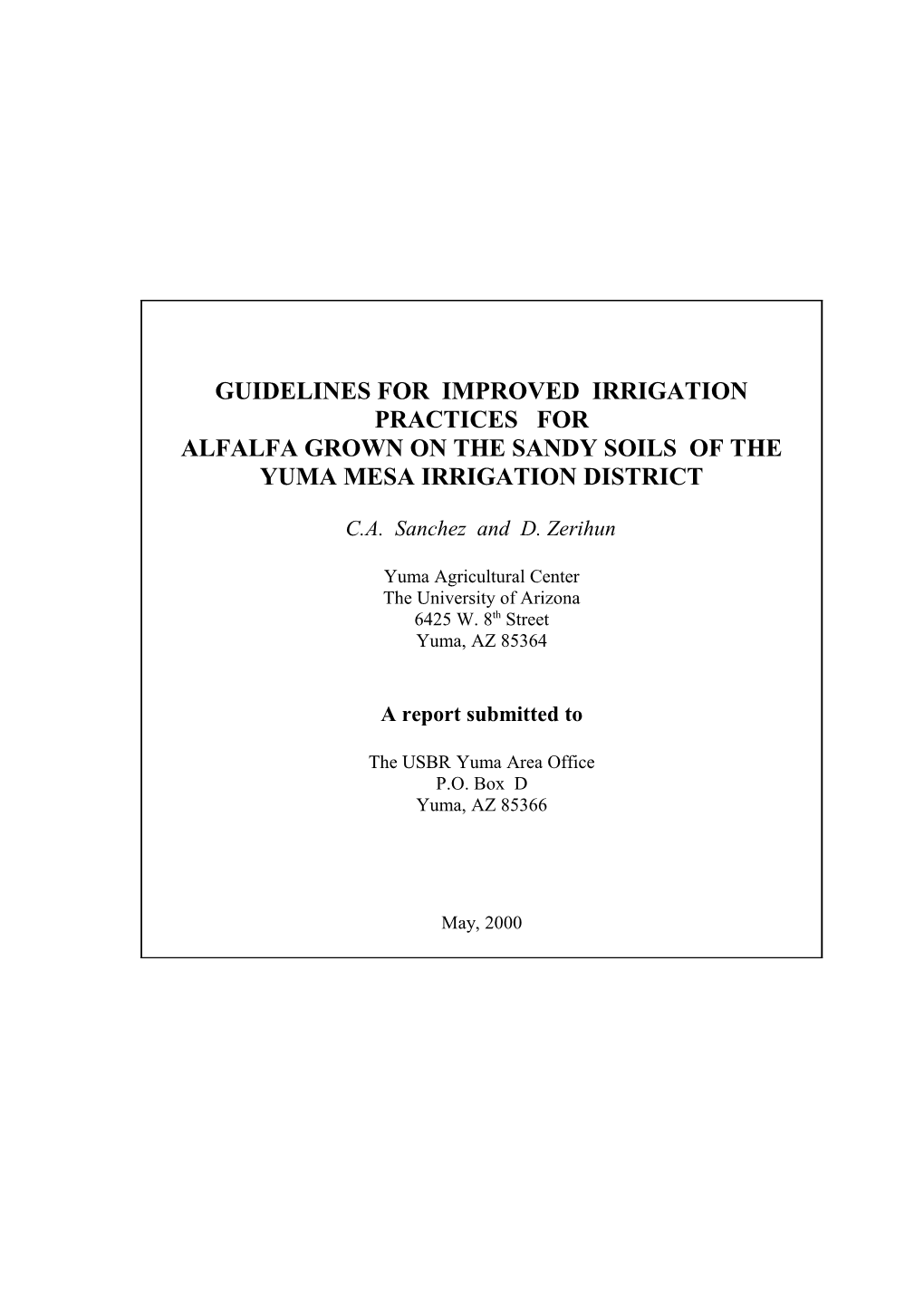 Proposed Procedure for the Development of Management Curves for Basin Irrigation on Coarse