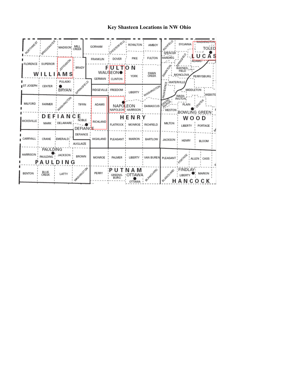 Township Map with Section Numbering