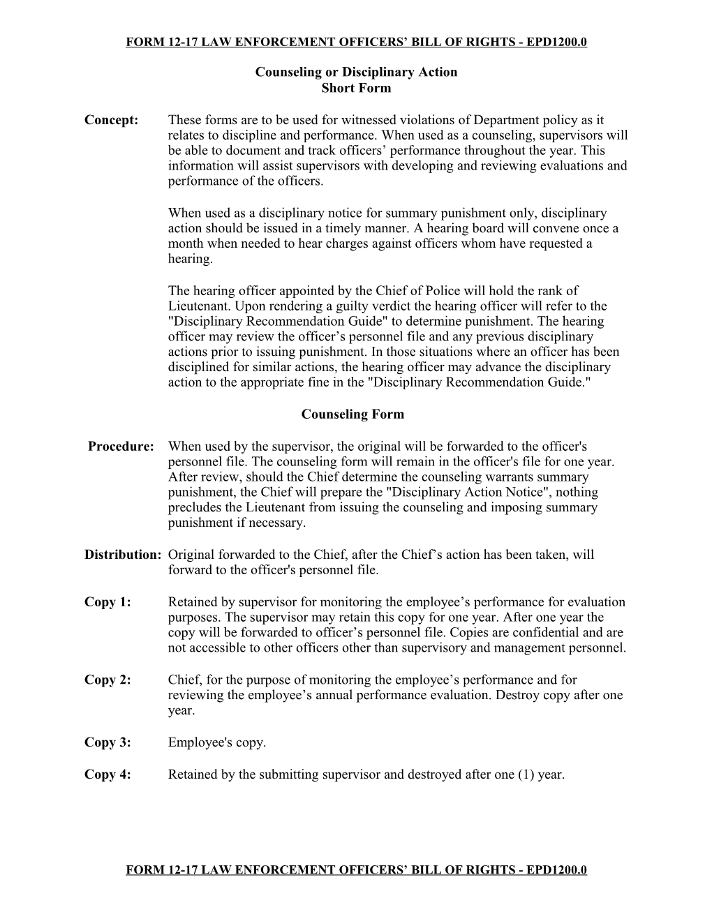 Appendix Q - Law Enforcement Officer S Bill of Rights - Pg1500