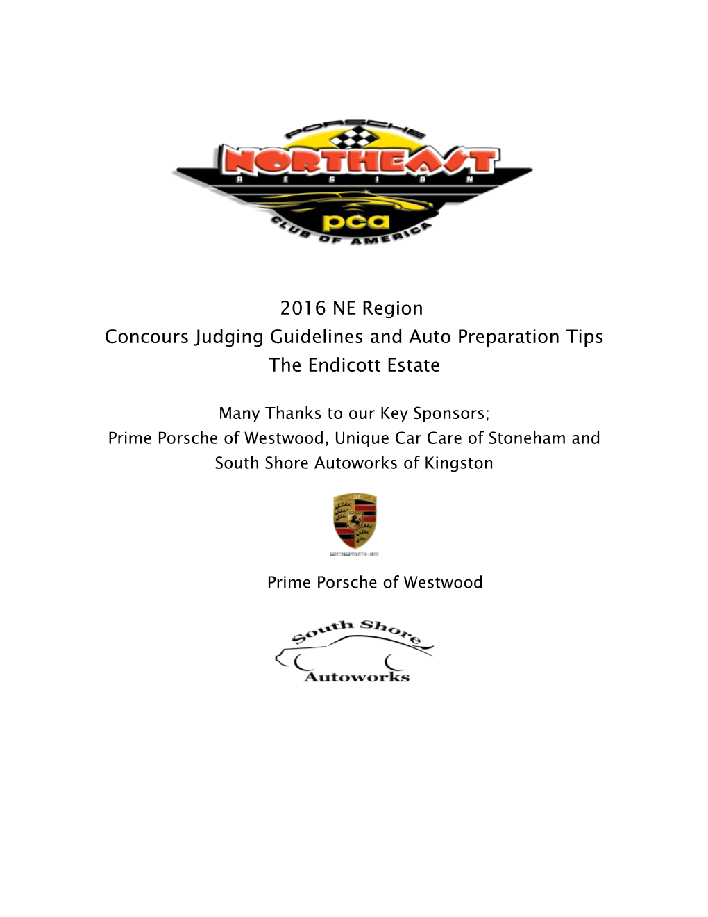 Concours Judging Guidelines and Auto Preparation Tips