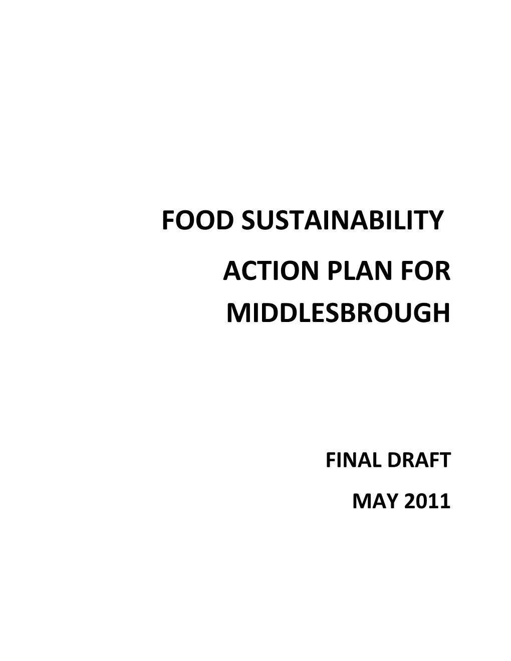 Action Plan for Middlesbrough