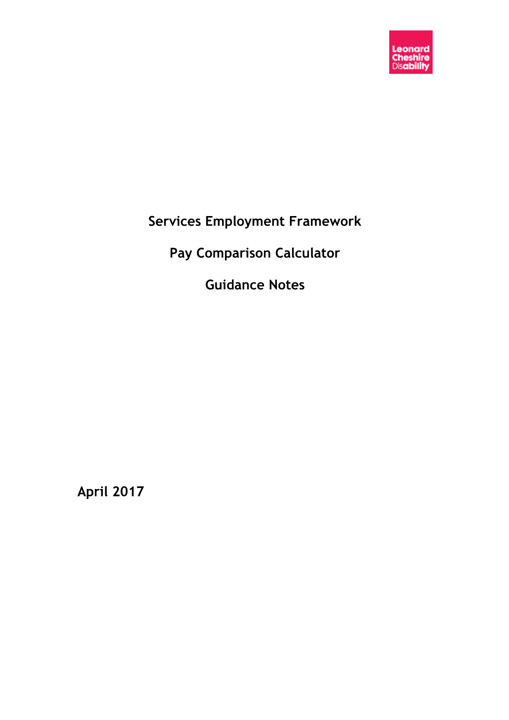 Services Employment Framework
