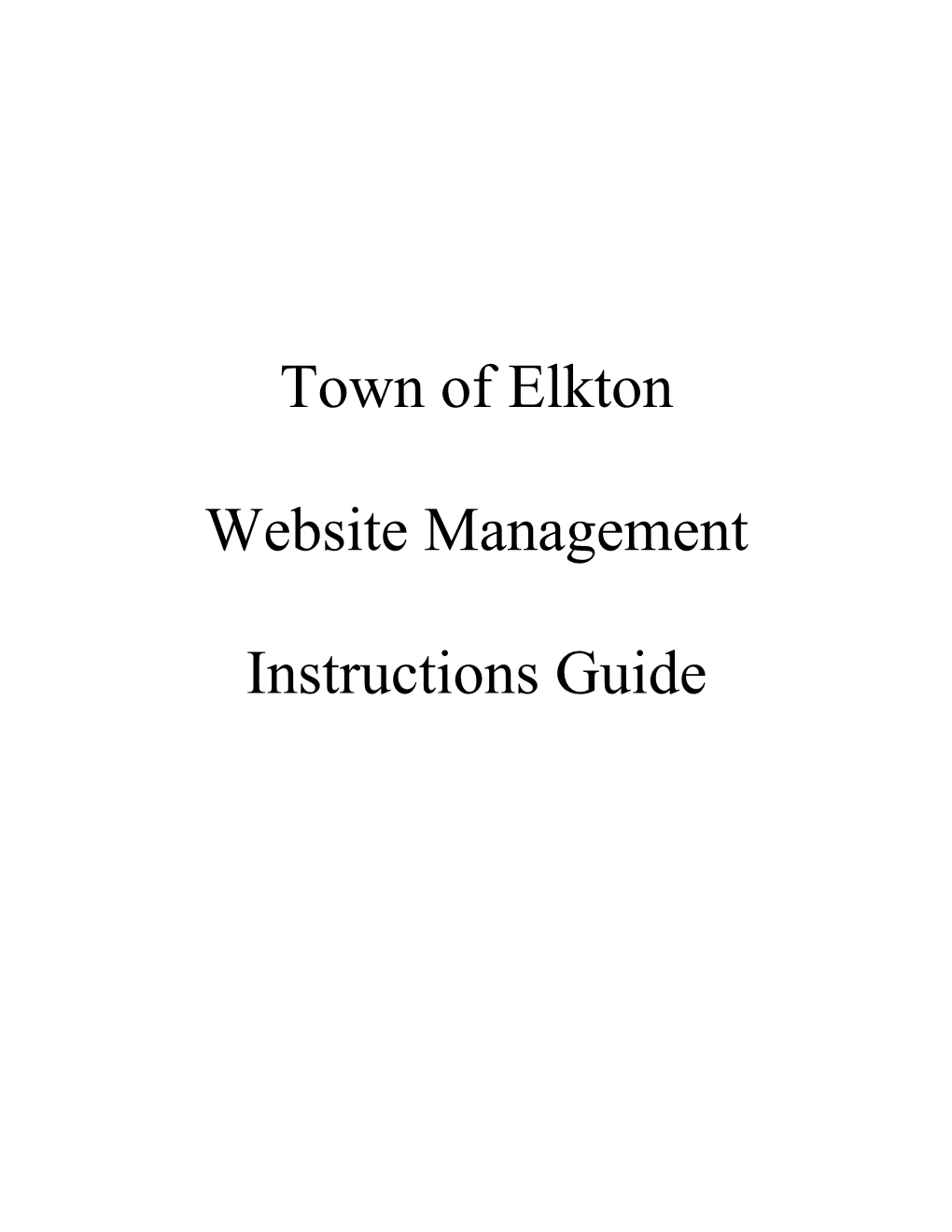 Town of Elkton