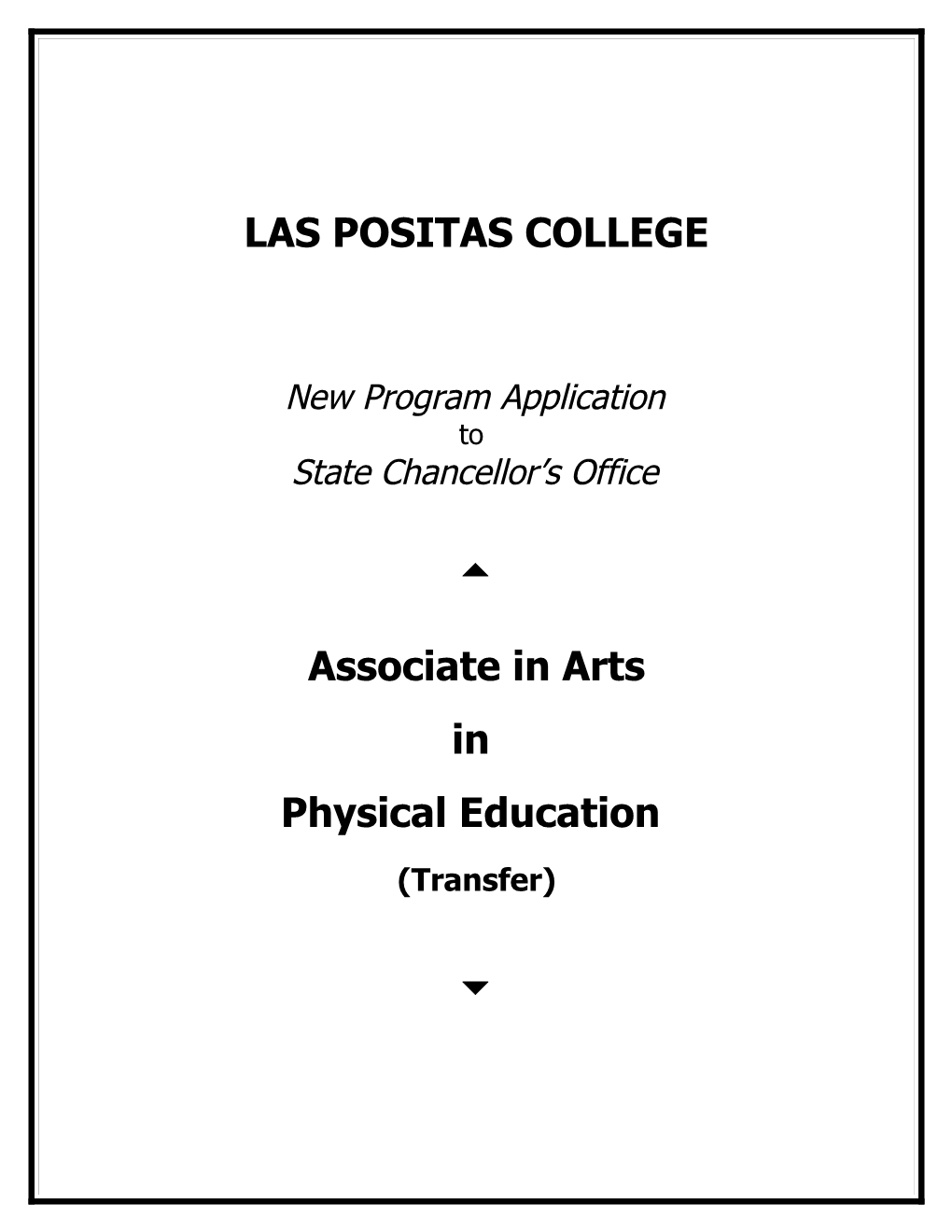 AA in Physical Education (Transfer Emphasis)