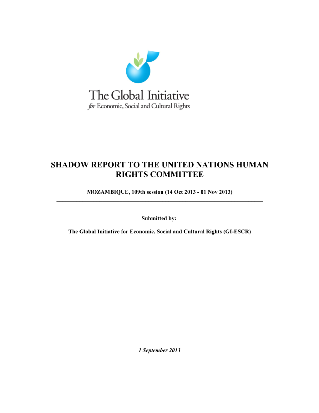 Shadow Report to the United Nations Human Rights Committee