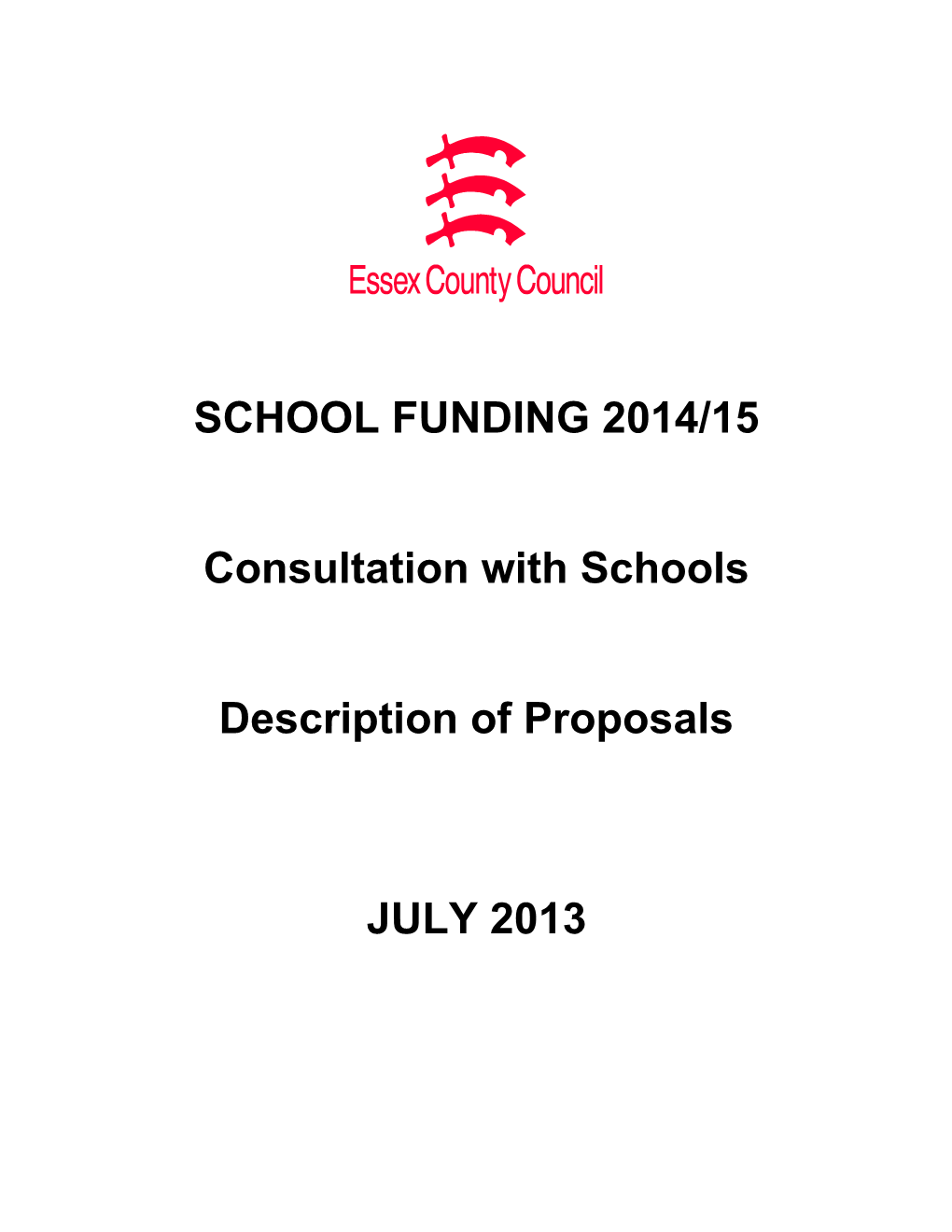 School Funding 2014/15