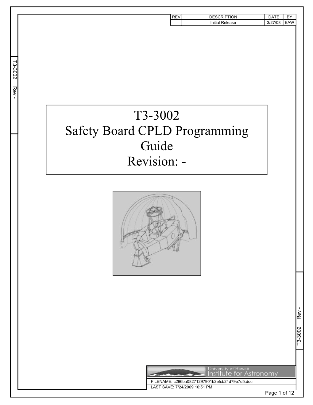Safety Board CPLD Programming Guide
