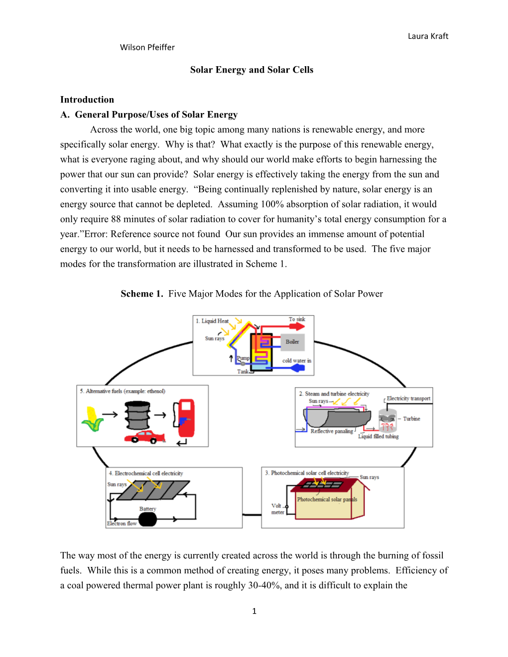 Solar Energy and Solar Cells