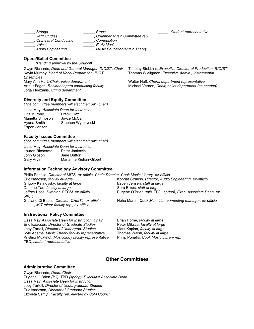 Jsom Committees 2016-17 Page 1 of 5