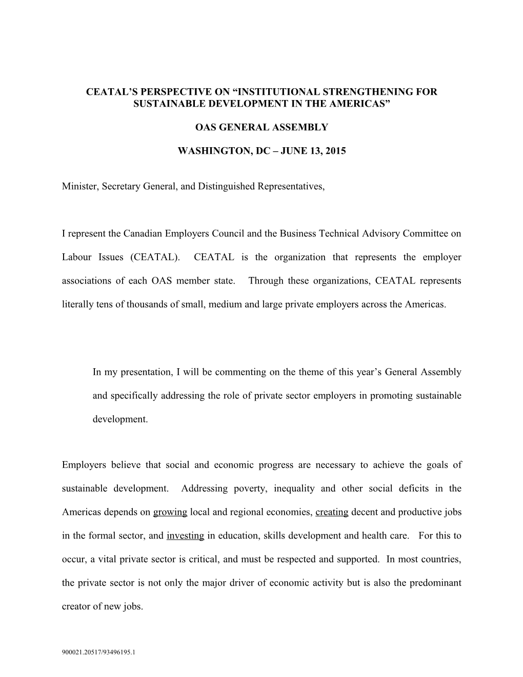 Ceatal S Perspective on Institutional Strengthening for Sustainable Development in the Americas