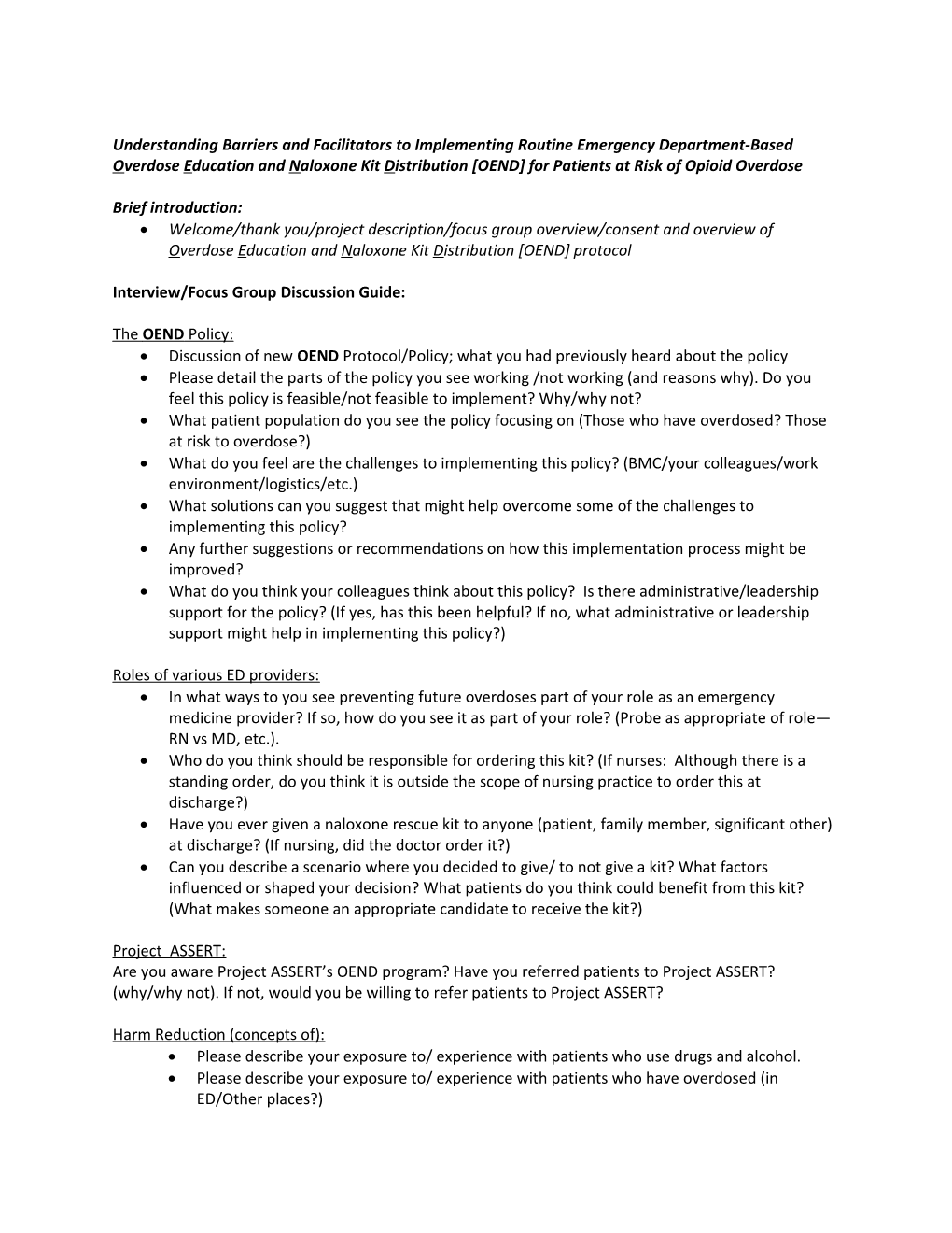 Understanding Barriers and Facilitators to Implementing Routine Emergency Department-Based