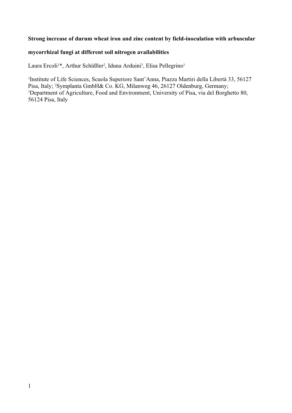 Strong Increase of Durumwheatiron and Zinccontent by Field-Inoculation With