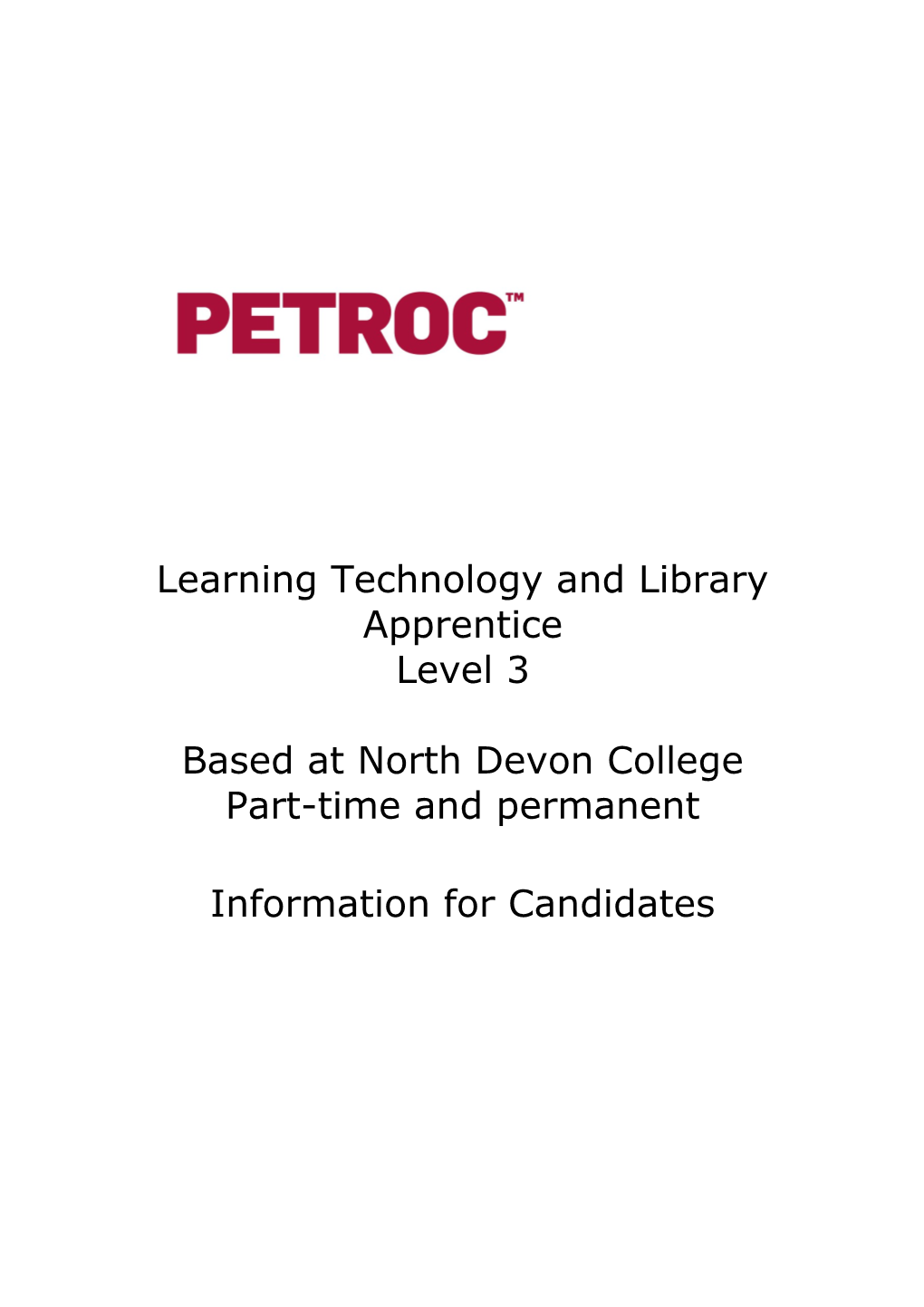 Learning Technology and Libraryapprentice