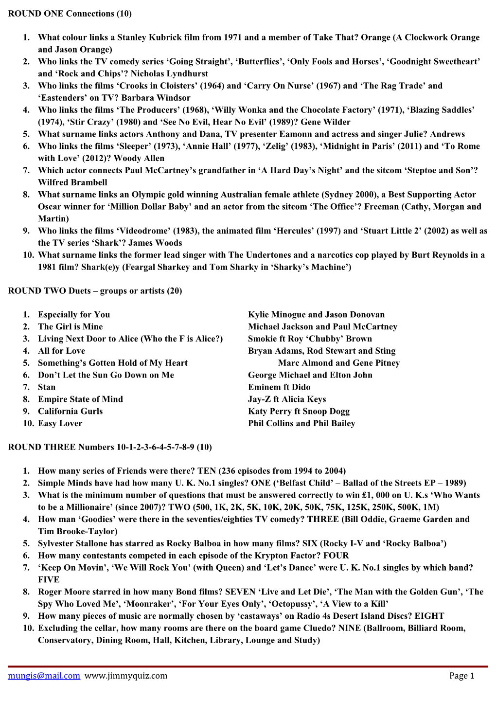 ROUND ONE Connections (10)