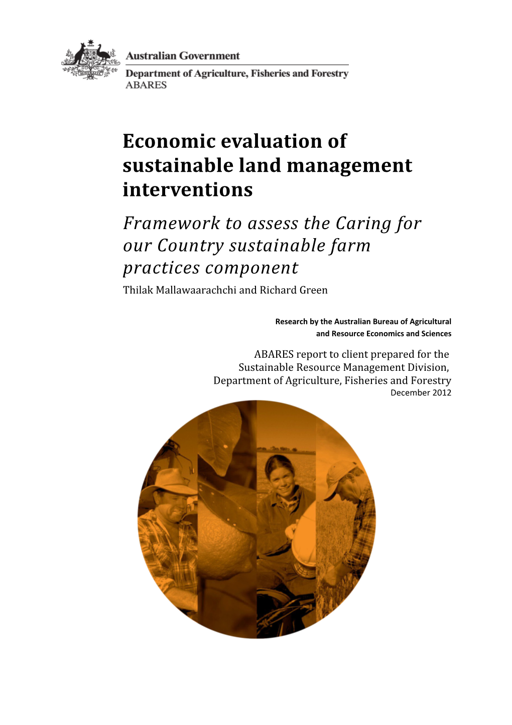 Economic Evaluation of Sustainable Land Management Interventions