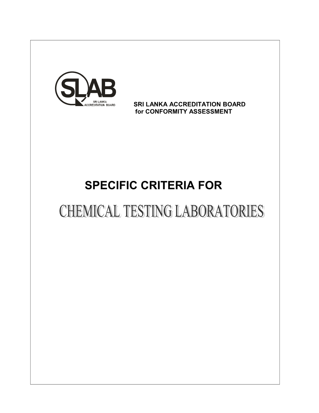 Applicable Product Groups in Chemical Testing