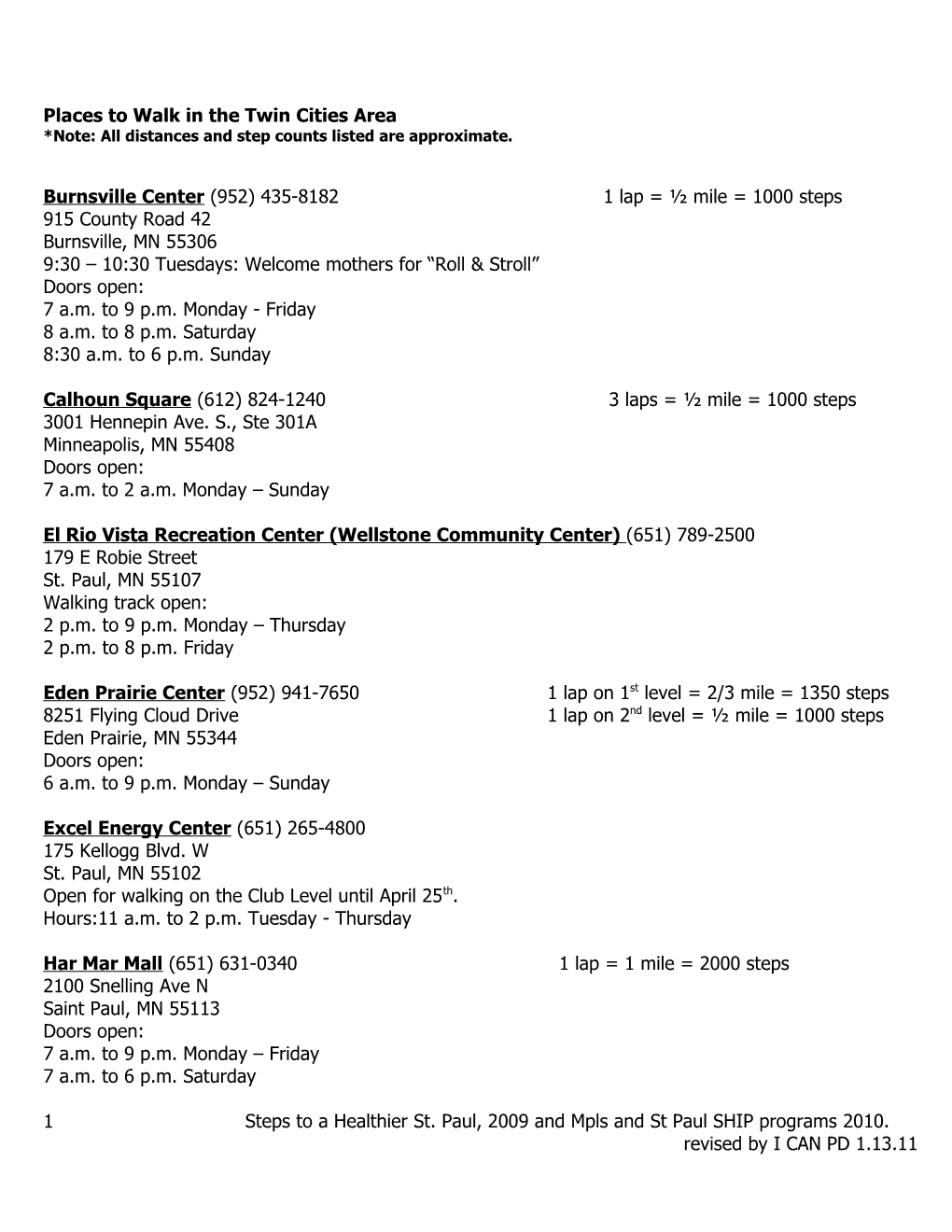 Session 6: Lifestyle Exercise