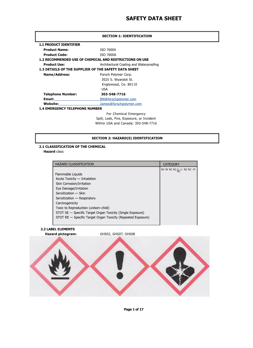 1.1 Product Identifier