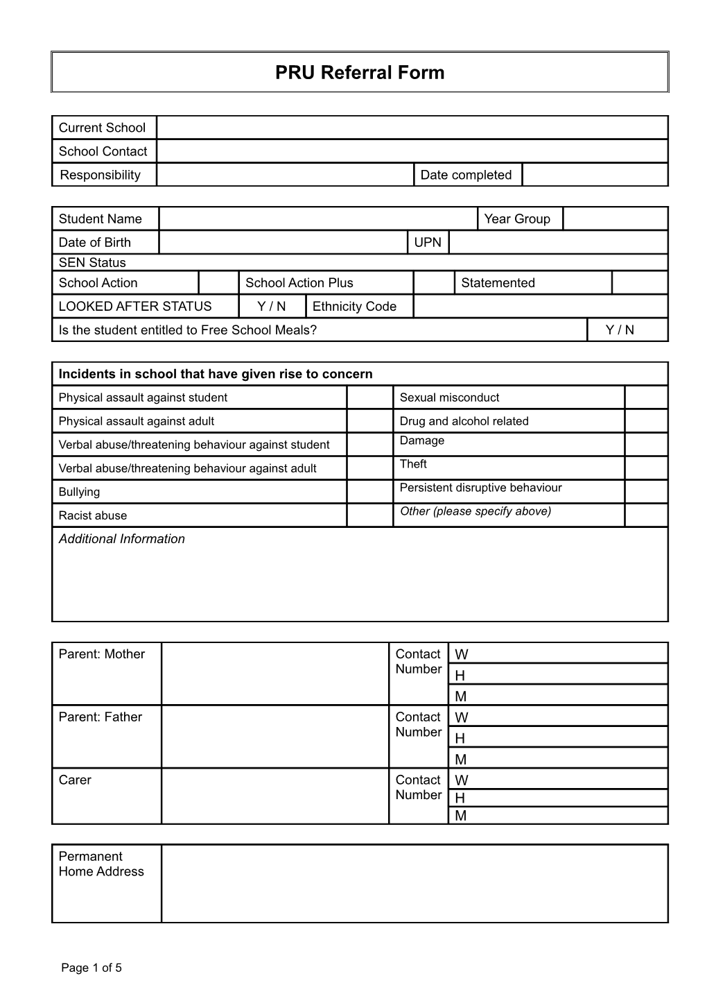 Bss Ap Referral Form