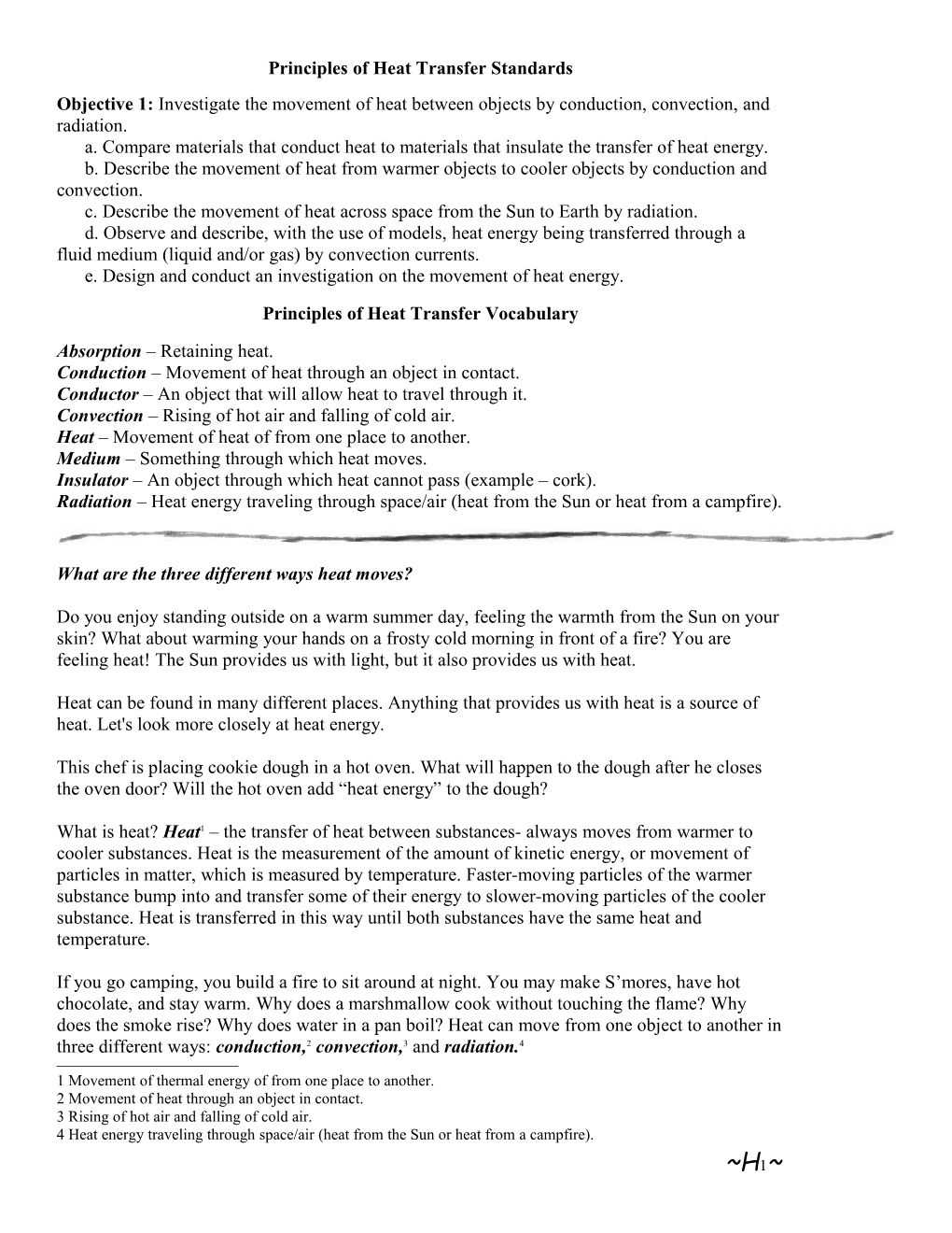 Principles of Heat Transfer Standards