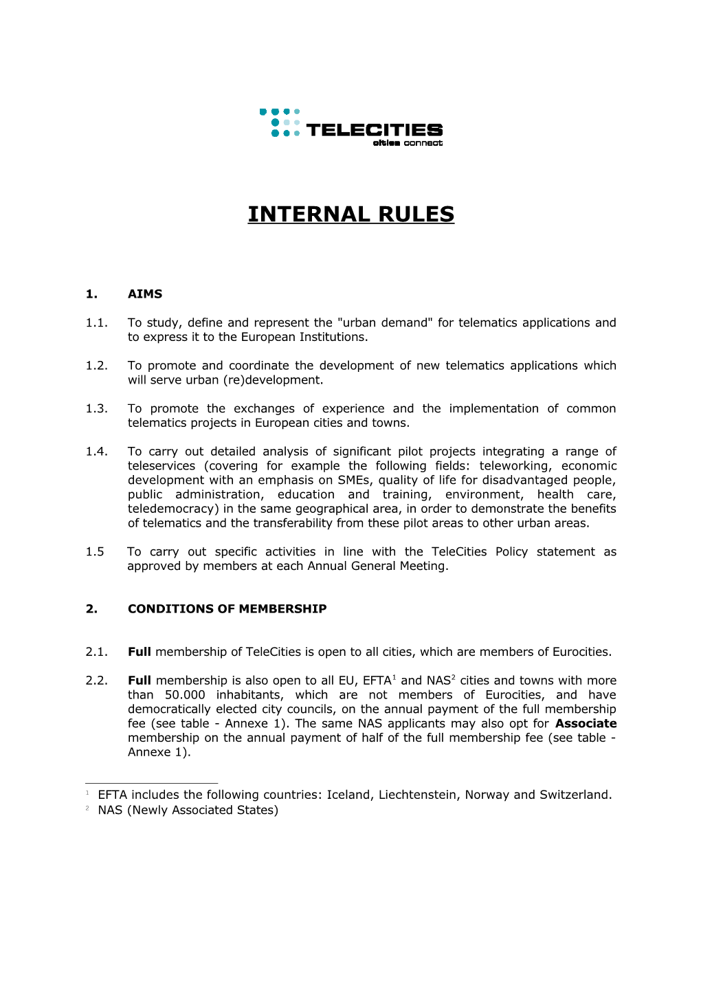 Internal Rules